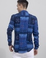 Shop Men's Blue Ethnic Motif Printed Slim Fit Shirt-Design