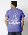 Shop Men's Blue Explorer Nasa Graphic Printed Plus Size T-shirt-Design