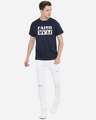 Shop Men's Blue Faith Fear Typography T-shirt-Full