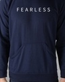 Shop Men's Blue Fearless Hoodie Sweatshirt-Full