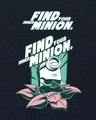 Shop Men's Blue Find Your Inner Minion Graphic Printed Oversized T-shirt