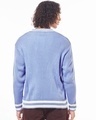 Shop Men's Blue Oversized Flat Knit Sweater-Design