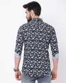 Shop Men's Blue Floral Printed Slim Fit Shirt-Full