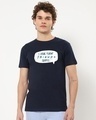 Shop Men's Blue Forever Friends Graphic Printed T-shirt-Front