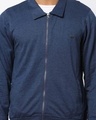 Shop Men's Blue Front Zip Sweatshirt-Design