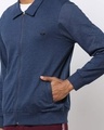 Shop Men's Blue Front Zip Sweatshirt-Full