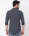 Shop Men's Blue Geometric Printed Slim Fit Shirt-Full