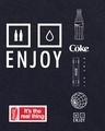 Shop Men's Blue Global Coke Graphic Printed Oversized T-shirt