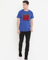 Shop Men's Blue Go Beyond Plus Ultra Typography T-shirt-Full