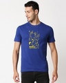 Shop Men's Blue Goku Printed T-shirt-Front