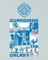 Shop Men's Blue GOTG Poster Art Graphic Printed T-shirt