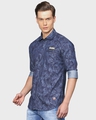 Shop Men's Blue Graphic Design Casual Shirt-Design