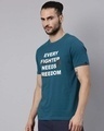 Shop Men's Blue Graphic Print Round Neck T-shirt