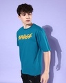 Shop Men's Blue Graphic Printed Oversized T-shirt-Design