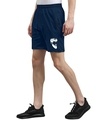 Shop Men's Blue Graphic Printed Shorts-Front