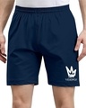 Shop Men's Blue Graphic Printed Shorts-Front