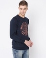 Shop Men's Blue Graphic Printed Sweatshirt-Design