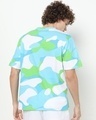 Shop Men's Blue & Green Camo Oversized T-shirt-Design
