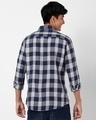 Shop Men's Blue & Grey Checked Shirt-Full