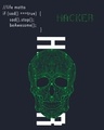 Shop Men's Blue Hacker Graphic Printed T-shirt
