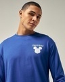 Shop Men's Blue Heart's Trio Graphic Printed Oversized T-shirt