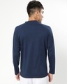 Shop Men's Blue Henley T-shirt-Design