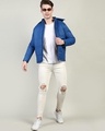 Shop Men's Blue Hooded Puffer Jacket