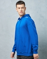 Shop Men's Blue Hustlers Dept Typography Oversized Hoodies-Design