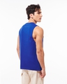 Shop Men's Blue Icon Typography Oversized Vest-Design