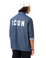 Shop Men's Blue Icon Printed Oversized Shirt-Design