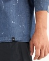 Shop Men's Blue Icon Printed Oversized Shirt
