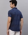 Shop Men's Blue Ikat Printed Slim Fit Shirt-Full