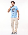 Shop Men's Blue Inter Galactic Party Graphic Printed T-shirt-Full