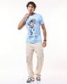 Shop Men's Blue Inter Galactic Party Graphic Printed T-shirt-Full