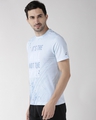 Shop Men's Blue It's The Will Typography Slim Fit T-shirt-Full