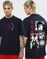 Shop Men's Blue Itachi Sacrifice Graphic Printed Oversized T-shirt-Front