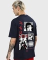 Shop Men's Blue Itachi Sacrifice Graphic Printed Oversized T-shirt-Design