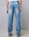 Shop Men's Blue Baggy Distressed Jeans-Design