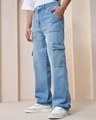 Shop Men's Blue Baggy Jeans-Design