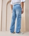 Shop Men's Blue Baggy Jeans-Full