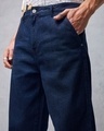 Shop Men's Blue Baggy Jeans