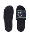 Shop Men's Black & Blue Kakashi Origins Printed Velcro Sliders