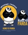 Shop Men's Blue Kung Fu Panda Graphic Printed T-shirt