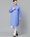 Shop Men's Blue Kurta-Front