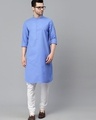 Shop Men's Blue Kurta-Full