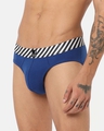 Shop Men's Blue Loaded Graphic Printed Cotton Briefs-Full