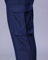 Shop Men's Blue Loose Comfort Fit Cargo Track Pants