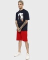 Shop Men's Blue Make Tracks Graphic Printed Oversized T-shirt