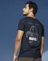 Shop Men's Blue Marvel Moon Knight Graphic Printed T-shirt-Front