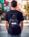 Shop Men's Blue Marvel Moon Knight Graphic Printed T-shirt-Front